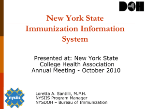 FR-7.03 NYS Immunization Info System