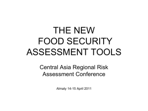 FOOD SECURITY - UNDP in Europe and Central Asia
