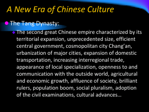 The Tang Dynasty