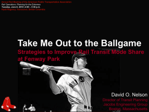 Take Me Out to the Ballgame: Strategies to Improve