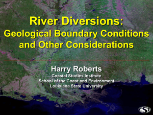 River Diversions: Geologic Boundary Conditions and Other