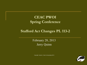 Stafford Act Presentation