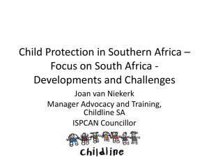 Focus on South Africa - International Society for the Prevention of