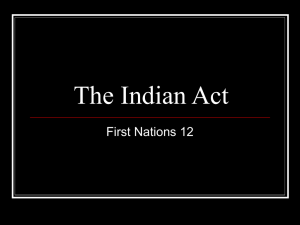 The Indian Act