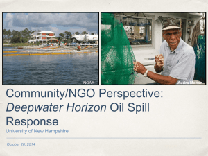 Guidelines for Oil Spills - University of New Hampshire