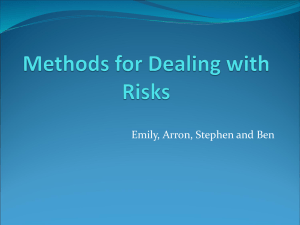 Methods for Dealing with Risks