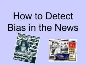 How to Detect Bias in the News