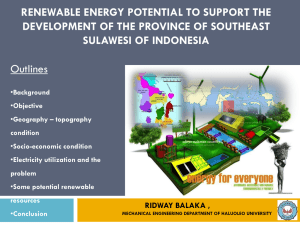 6) Renewable energy POTENTIAL to support the - crisu