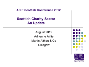 Scottish Charity Sector 2012