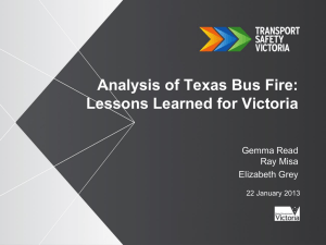 analysis of Texas bus fire - Transport Safety Victoria