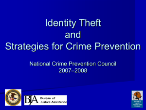 Identity Theft - National Crime Prevention Council