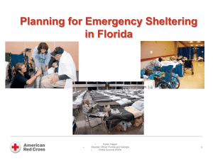 Sheltering - Florida Emergency Preparedness Association
