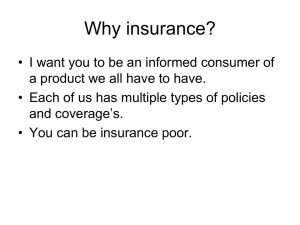 Insurance, the most confusing of all units we do. Pay attention.