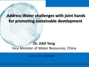 Water Policy and Practice of China