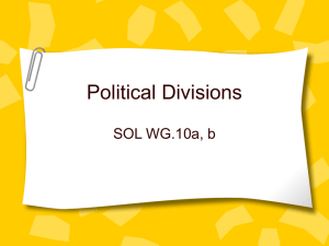 Political Divisions Powerpoint