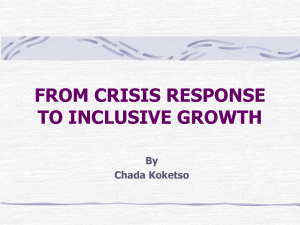 Chada Koketso - International Policy Centre for inclusive Growth