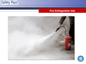 Fire Extinguisher Use Training
