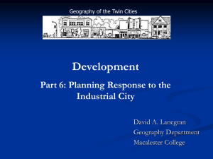 Planning Response to the Industrial City