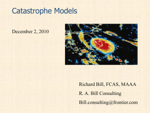 Catastrophe Models - Illinois State University