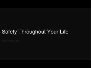 Safety Throughout Your Life