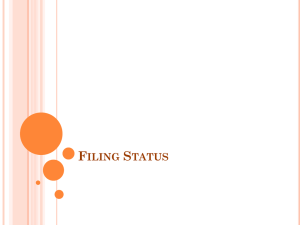 Filing Status ()