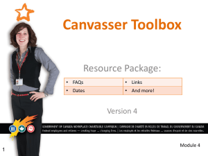 Be a *Star Canvasser*