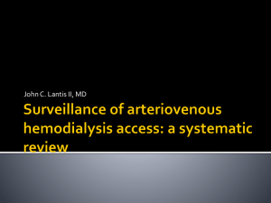 Surveillance of arteriovenous hemodialysis access: a systematic