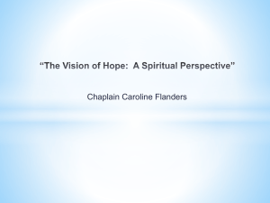 The Vision of Hope A Spiritual Perspective