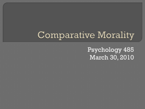 Morality - University of Alberta