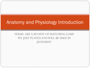 Anatomy and Physiology Introduction