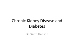 Dr. Garth Hanson - Chronic Kidney Disease and Diabetes