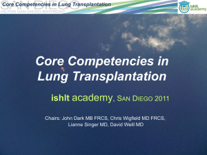 Core Competencies in Lung Transplantation ishlt