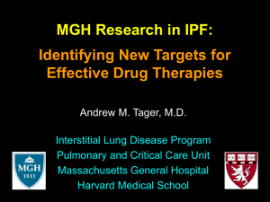 intro-to-tager-lab - Second Wind Foundation for Pulmonary Fibrosis