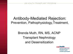 Pathophysiology, Treatment & Prevention of Antibody - wi