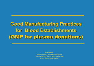 gmp-for-plasma-donations