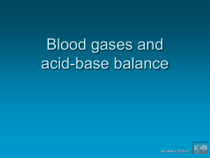 Blood gas interpretation