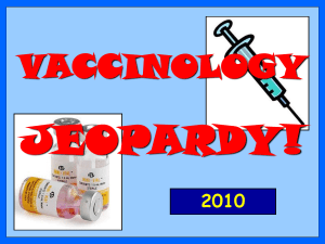 Vaccinology Jeopardy.