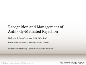 Development of antibody-mediated rejection 1