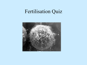 Fertilisation Quiz - Macmillan Academy