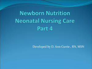 Newborn Nutrition