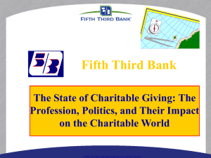 The State of Charitable Giving