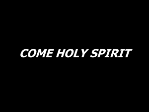 come, holy spirit_jo..