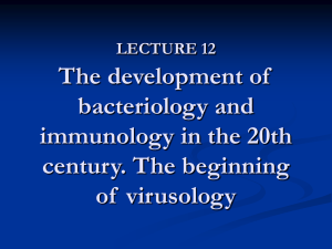 History of Medicine Lecture 12