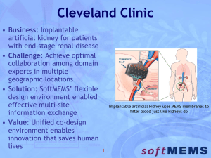 Cleveland Clinic – Artificial Kidney