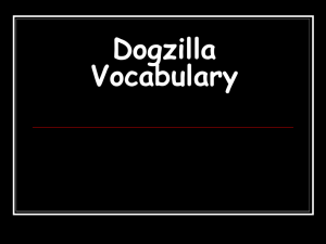 Dogzilla Vocabulary PowerPoint