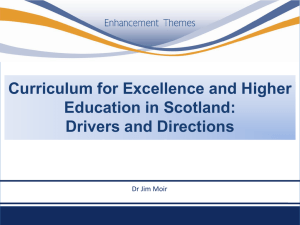 Curriculum for Excellence, Higher Education and Citizenship le
