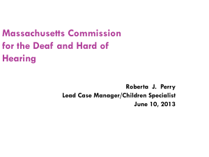 Massachusetts Commission for the Deaf and Hard of Hearing