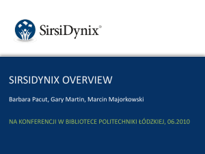 SirsiDynix Overview