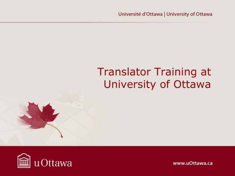 phd in translation studies in canada