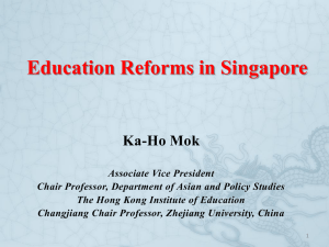 Education reform in Singapore - Hong Kong Subsidized Secondary
